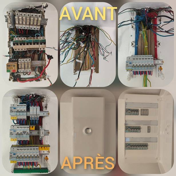 raccordement electrique et remise au propre